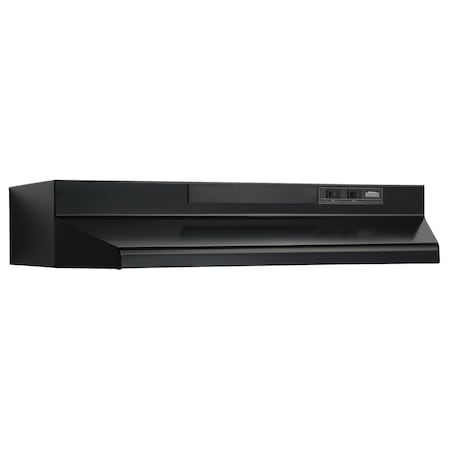 Broan-Nutone 30-Inch Black Convertible Under-Cabinet Range Hood HVI Certified 433023